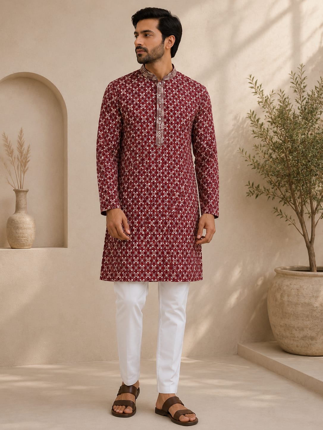 Chikankari Kurta for Men