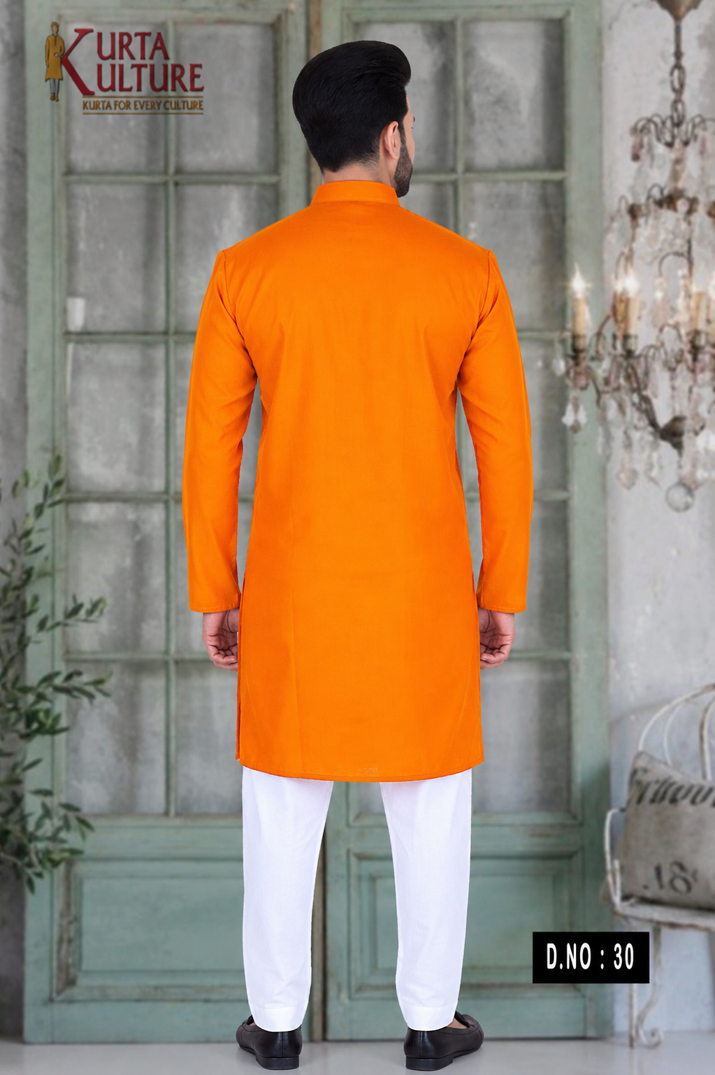 PLAIN COTTON BLEND KURTA