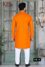 PLAIN COTTON BLEND KURTA