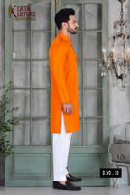 PLAIN COTTON BLEND KURTA