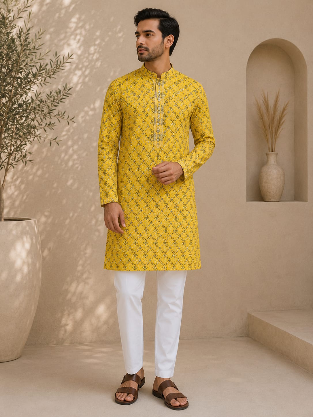 Chikankari Kurta for Men
