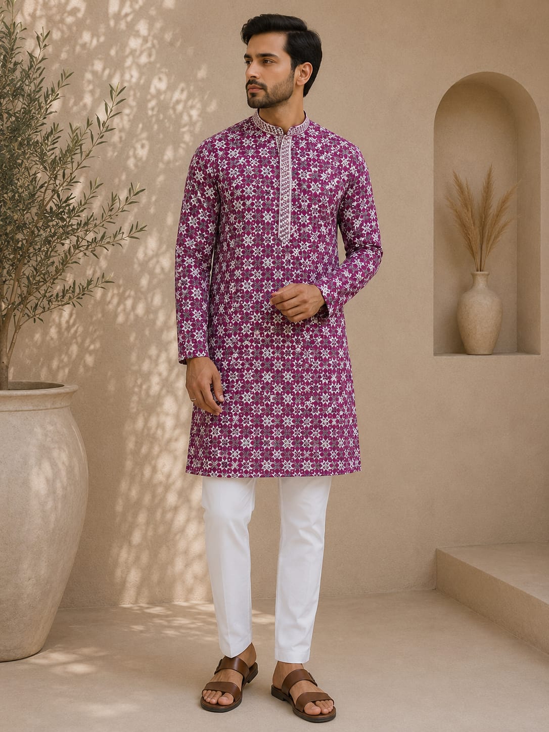 Chikankari Kurta for Men
