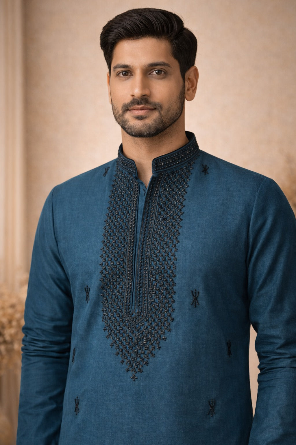 Embrodiery Lachka Fabric kurta for Men
