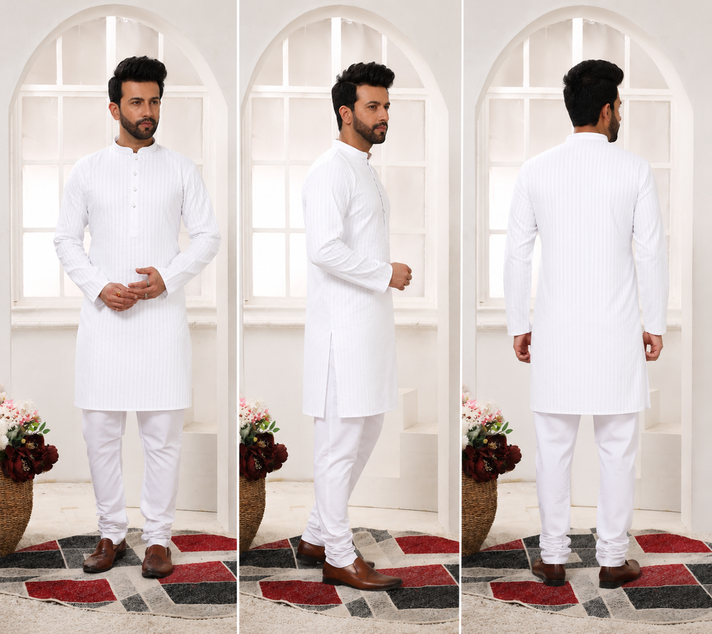Cotton Linen Kurta for Men