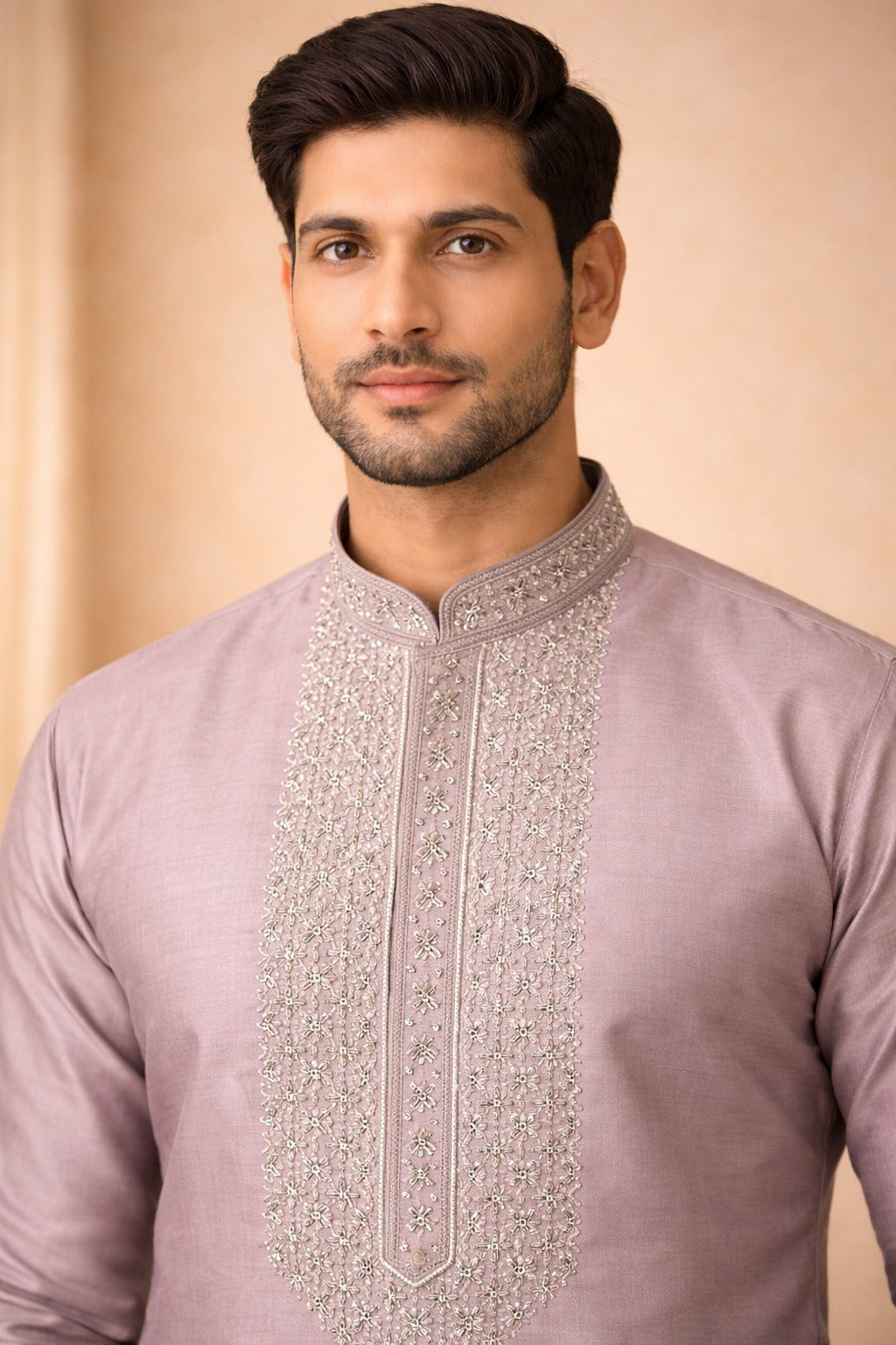 Embrodiery Lachka Fabric kurta for Men