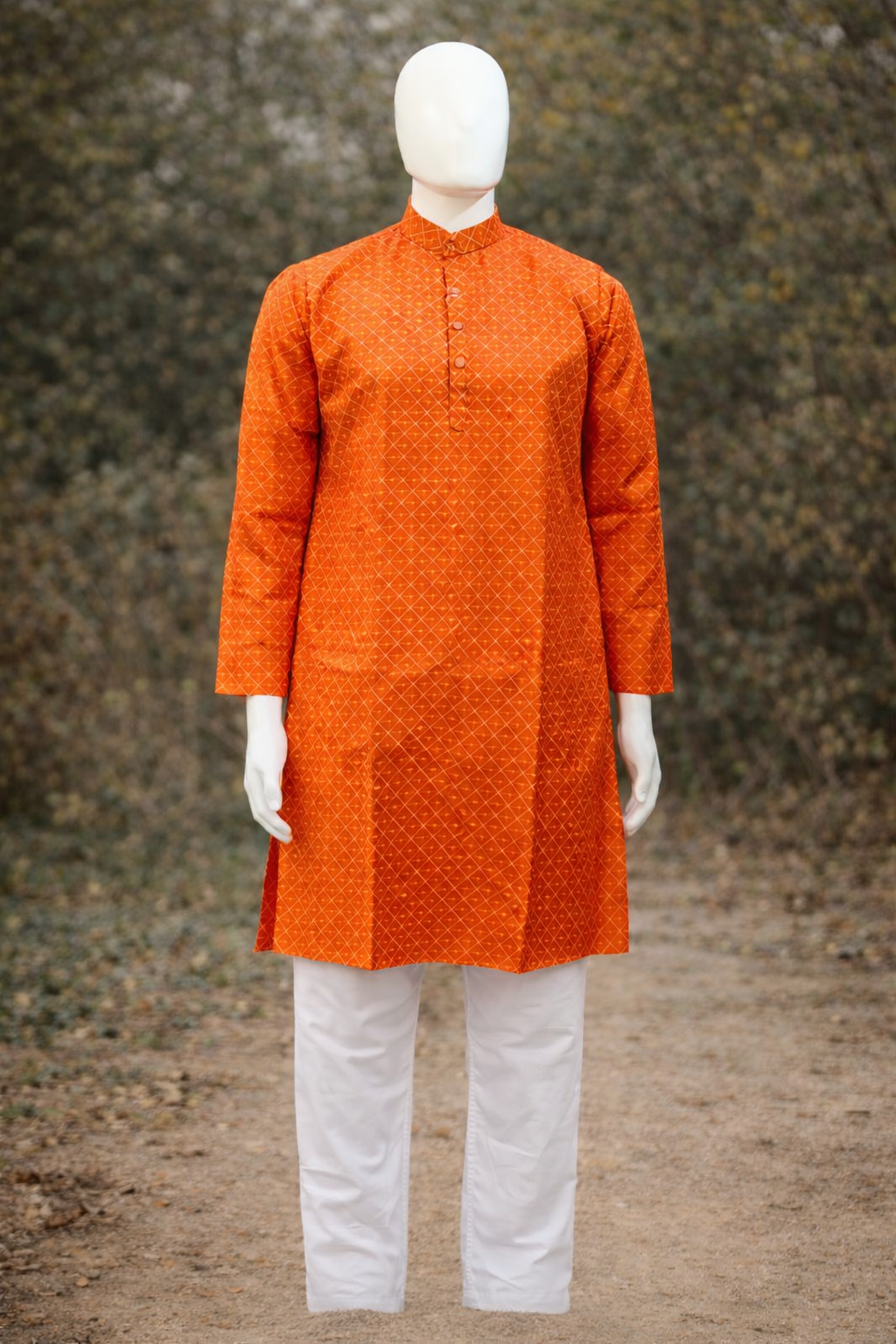 Foil Print Kurta for Men