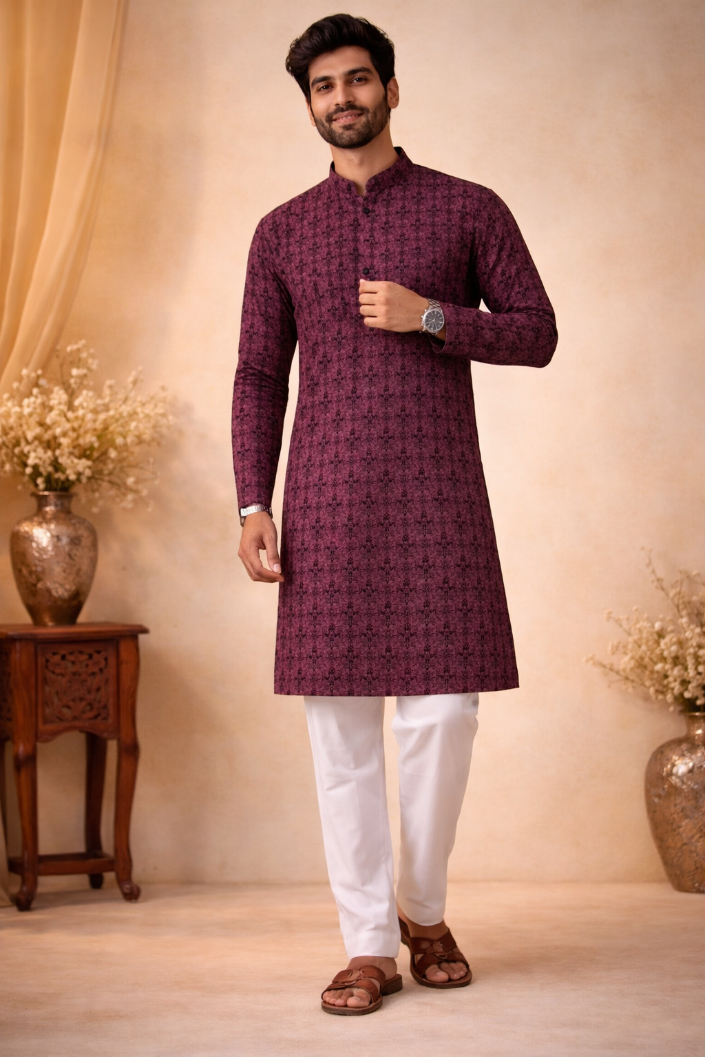Chikankari Kurta for Men