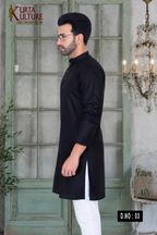 PLAIN COTTON BLEND KURTA