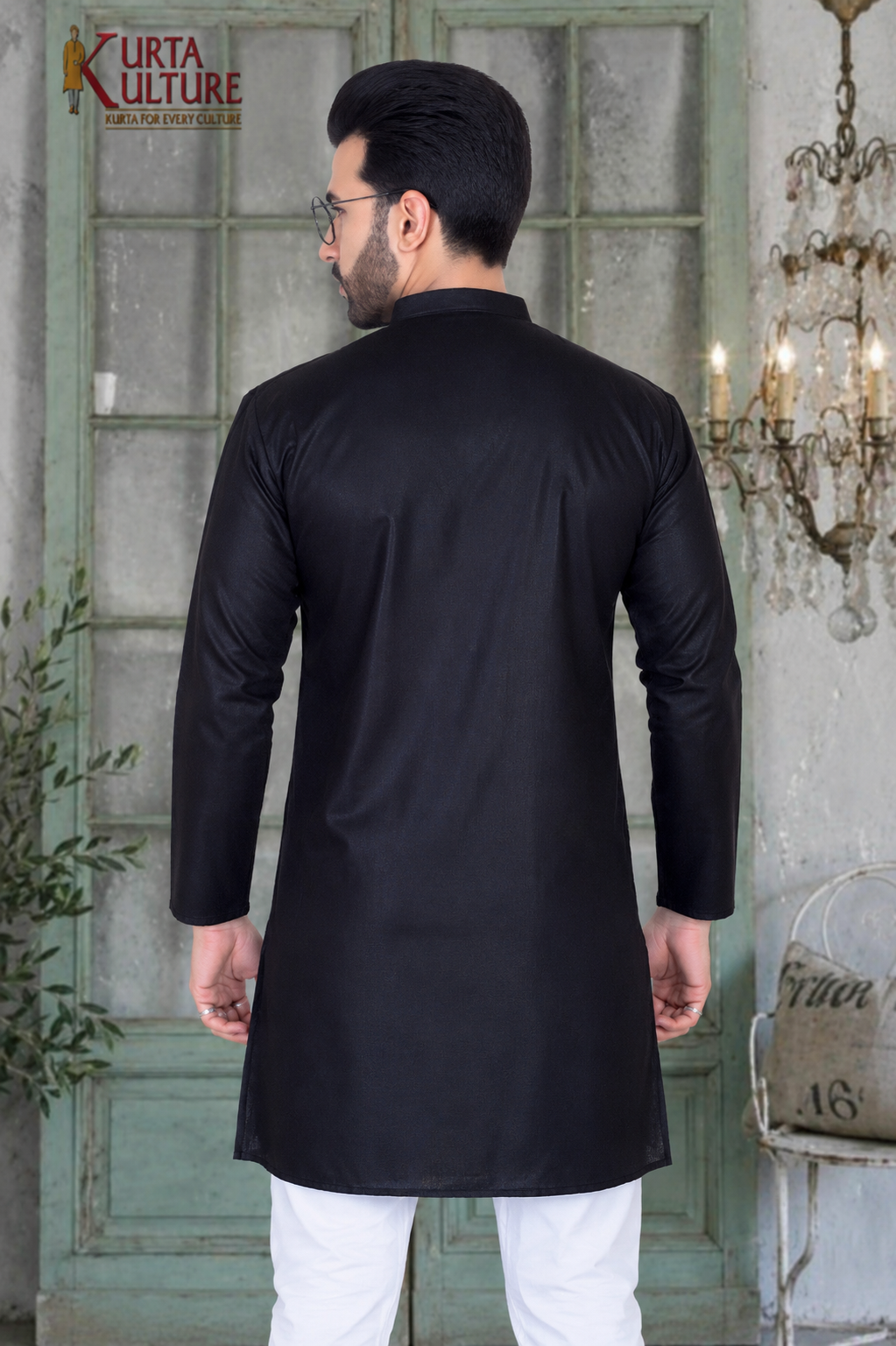 PLAIN COTTON BLEND KURTA