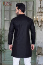 PLAIN COTTON BLEND KURTA