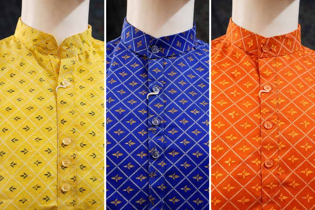 Foil Print Kurta for Men