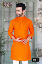 PLAIN COTTON BLEND KURTA