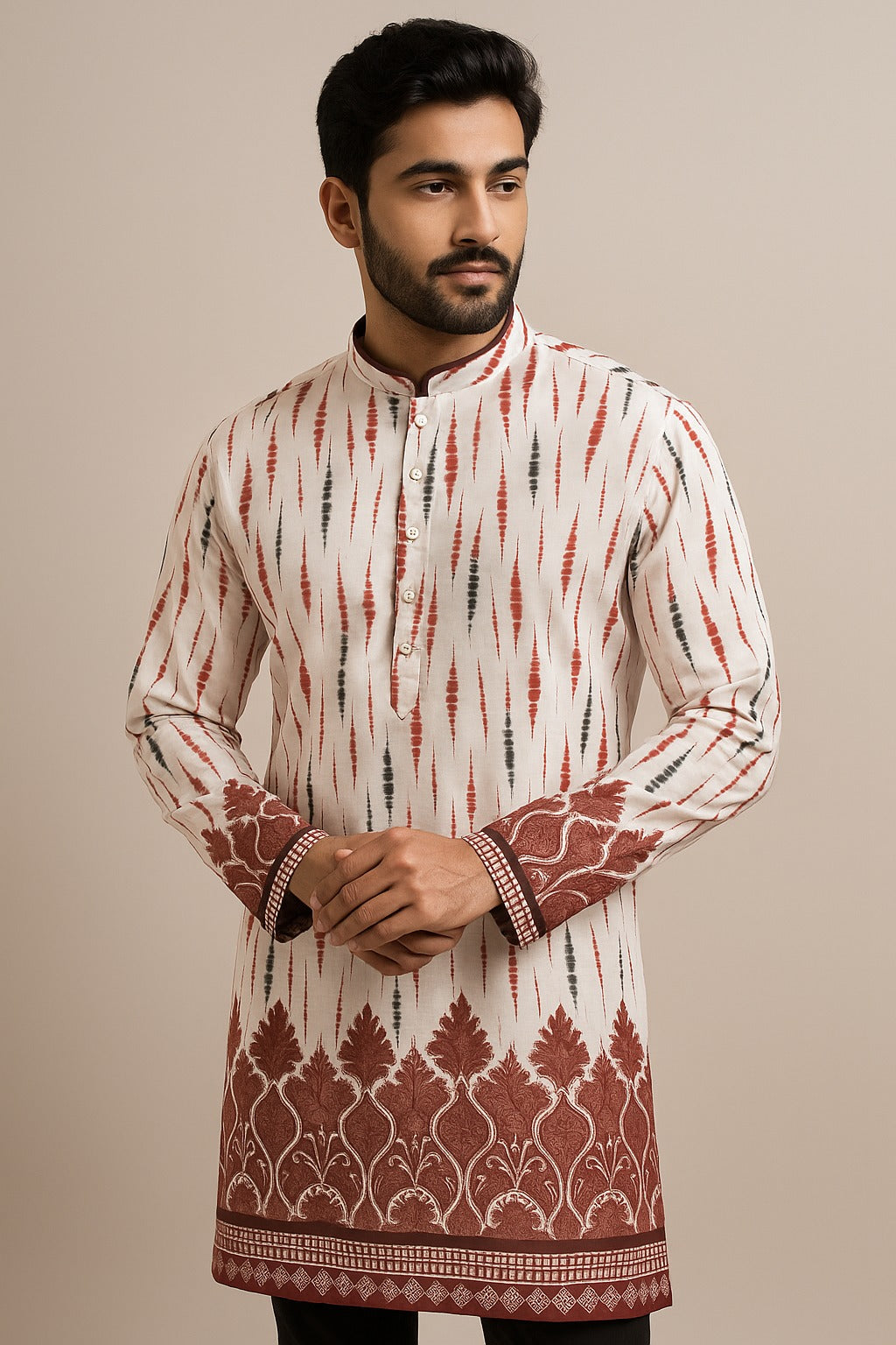 DIGITAL DAMAN PRINT KURTA