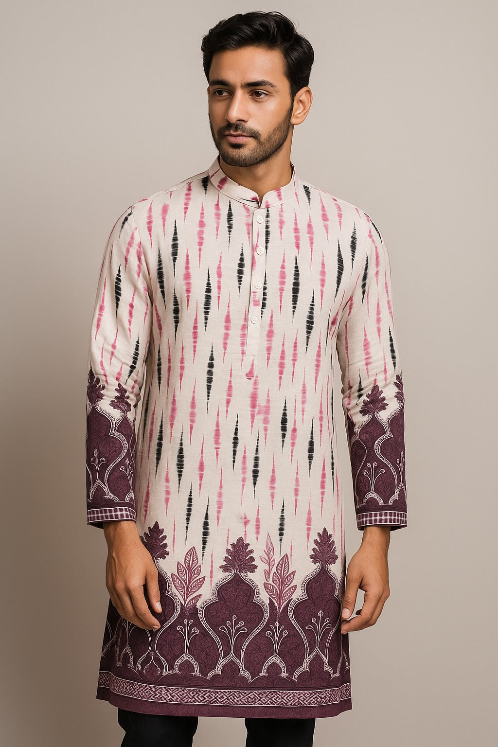 DIGITAL DAMAN PRINT KURTA