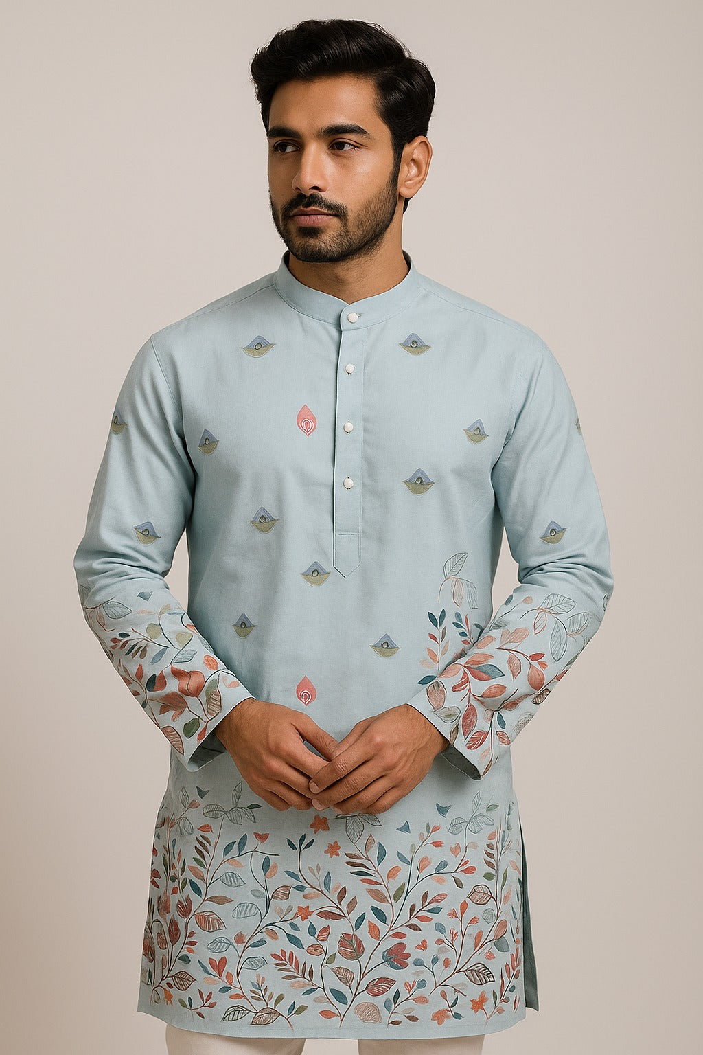 Digital Print Kurta for Men
