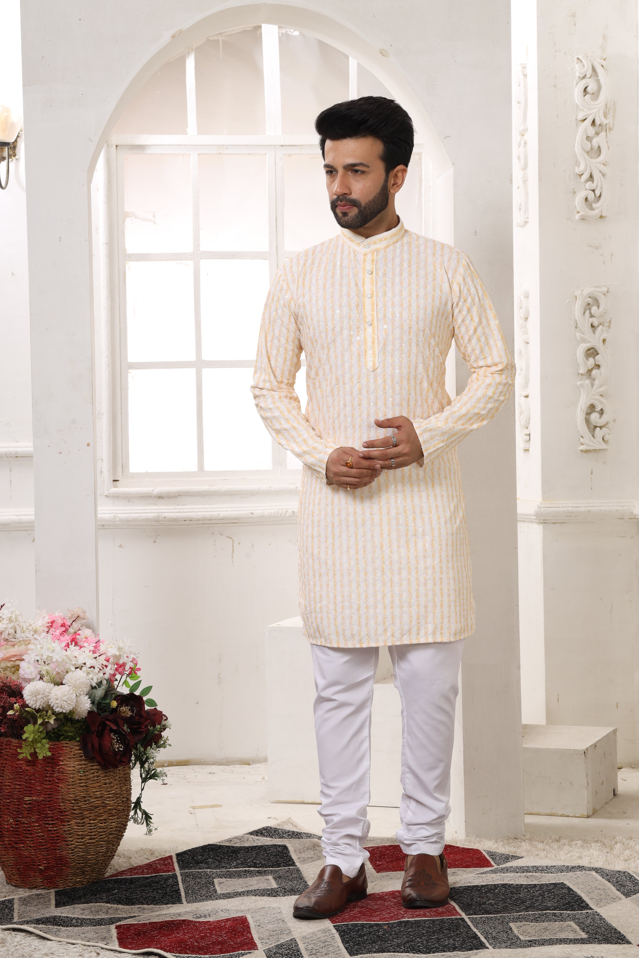 Cotton Linen Kurta for Men