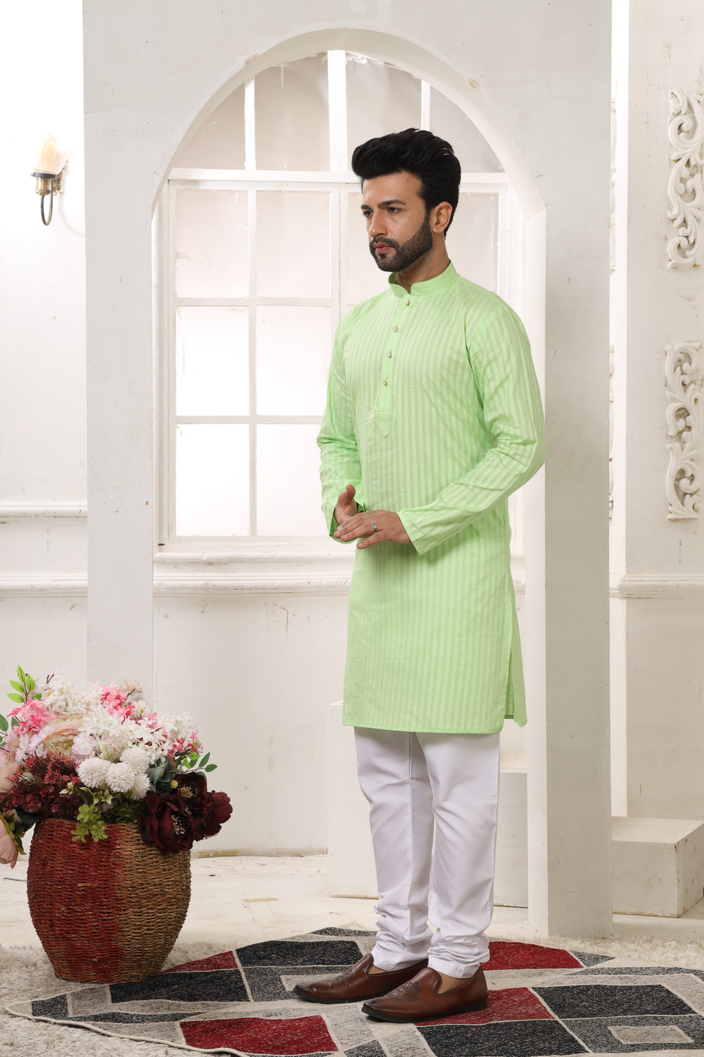 Cotton Linen Kurta for Men