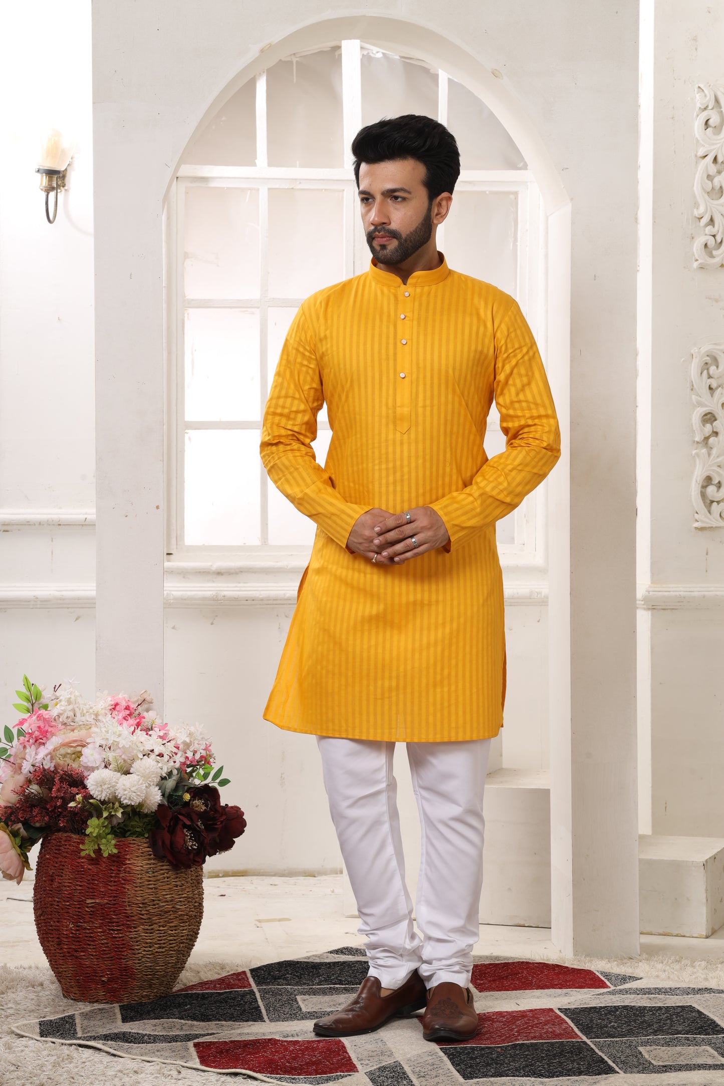 Cotton Linen Kurta for Men