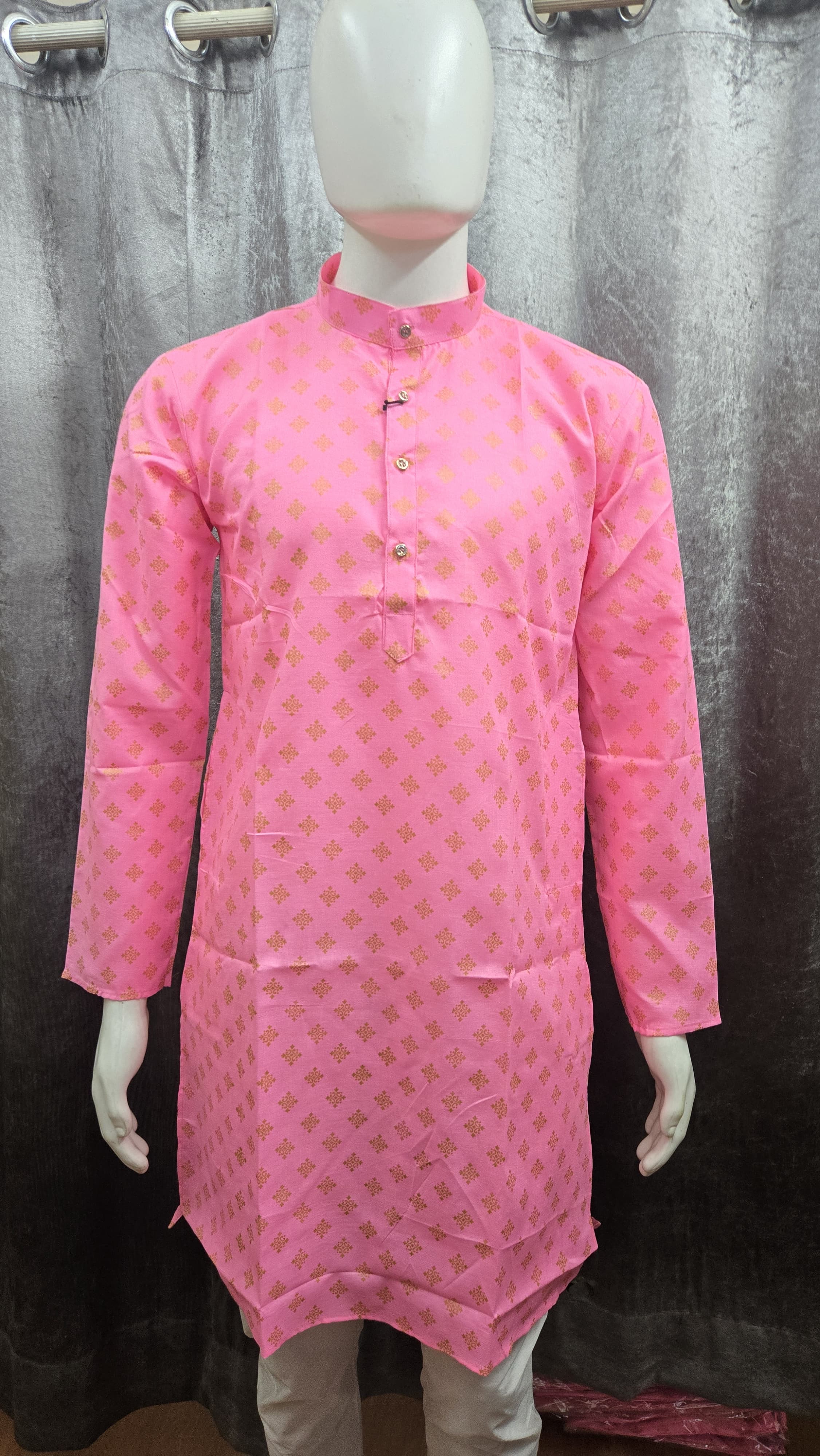 Foil Print Kurta for Men