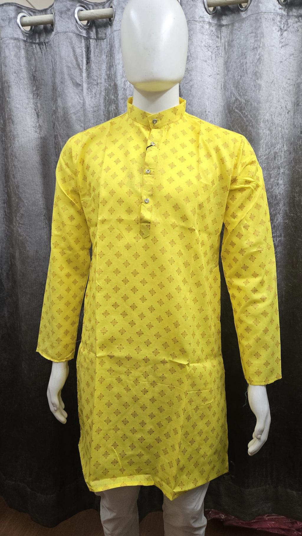 Foil Print Kurta for Men