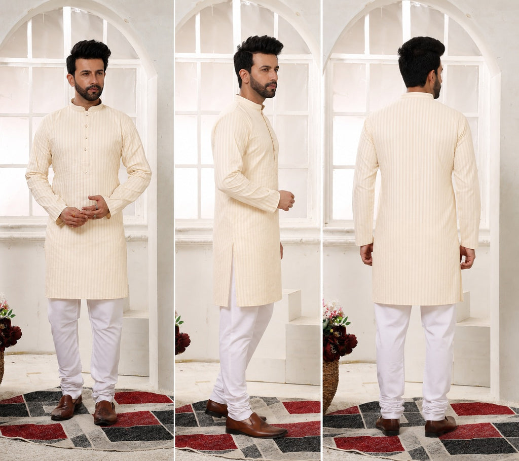 Cotton Linen Kurta for Men