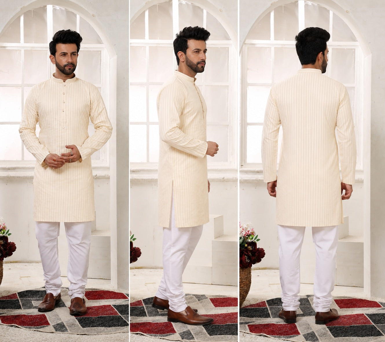 Cotton Linen Kurta for Men