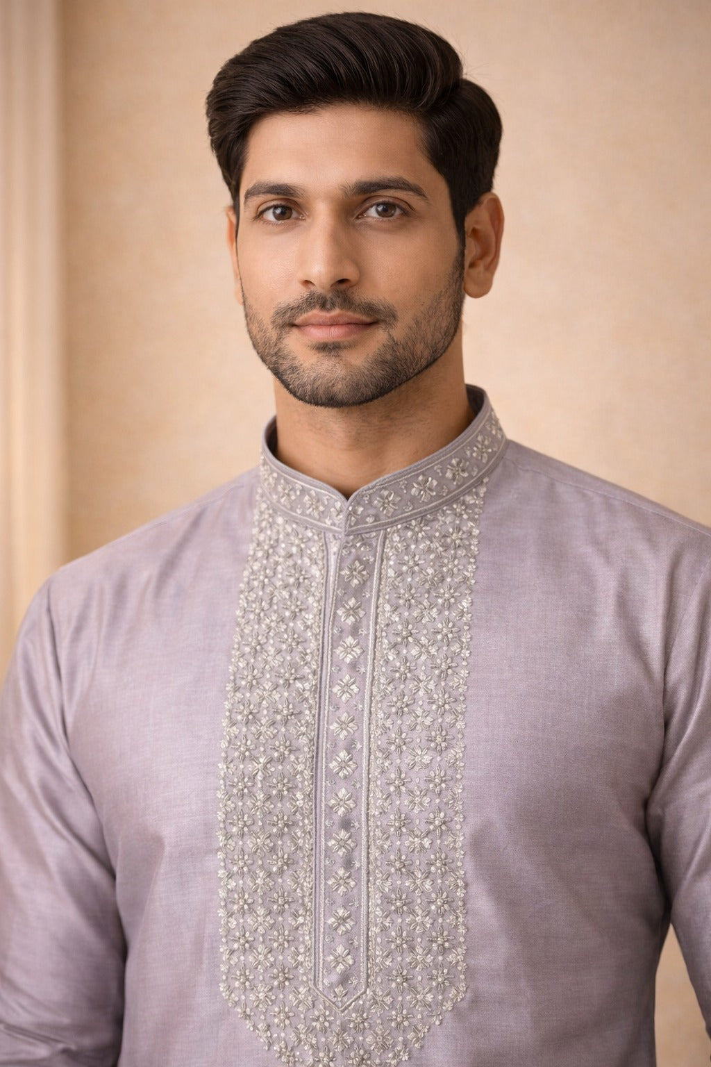Embrodiery Lachka Fabric kurta for Men